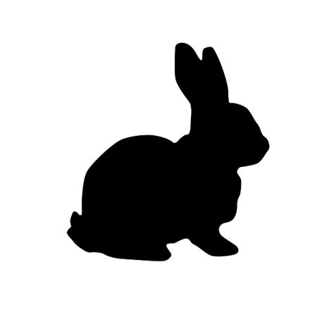silhouette bunny clip art vector clip art  royalty