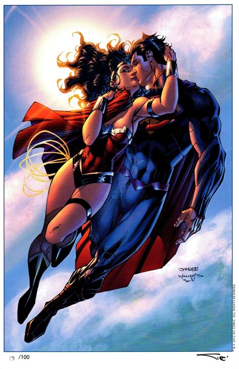 Hell Yeah Superman N Wonder Woman • Superman And Wonder Woman “the Kiss