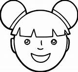 Face Coloring Pages Girl Smiling Kids Drawing Happy Faces Makeup Clipart Color Sad Clipartmag Getcolorings Printable Print Animal Stunni sketch template