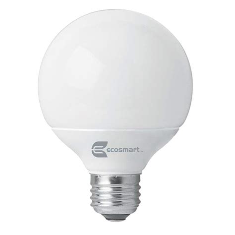 ecosmart  equivalent soft white  cfl light bulb  pack esbg  home depot