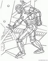 Coloring Iron Man Pages Coloring4free Printable sketch template