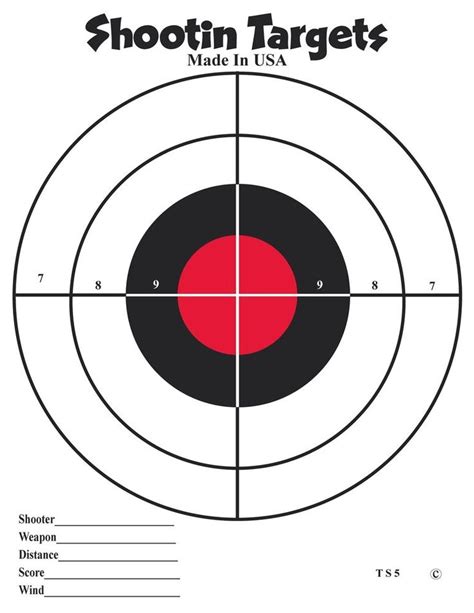 printable pistol targets printable templates