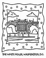 Coloring Pages House Kids Presidents Crayola Pintables American President Printable Color Family Rocks Preschool Holiday sketch template