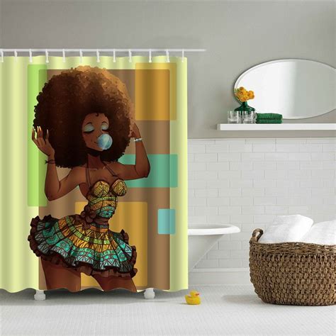 3d Afrocentric Fashion Girl Black Women Printed Polyester