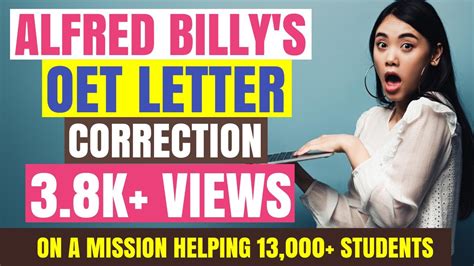write  grade oet letter  alfred billys nursing case notes