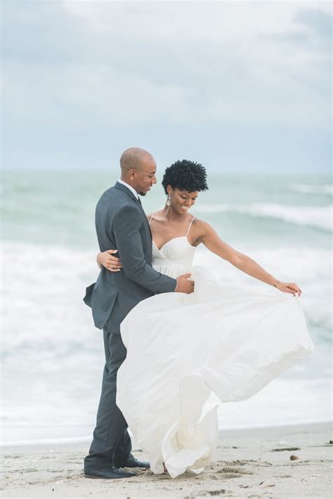 First Look Wedding Photo Shoot On The Beach Popsugar