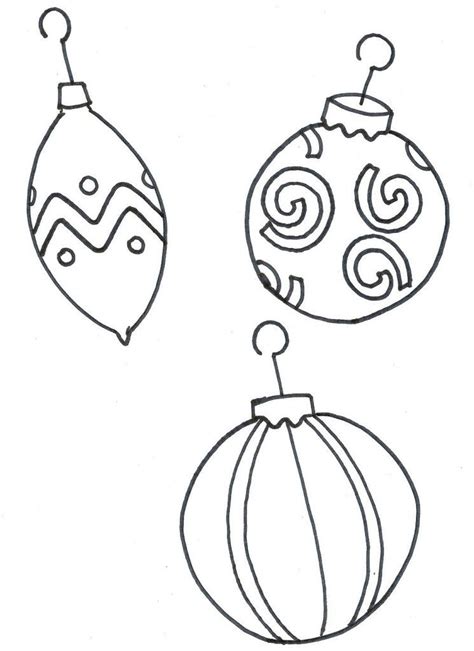 christmas tree ornament coloring pages coloring home