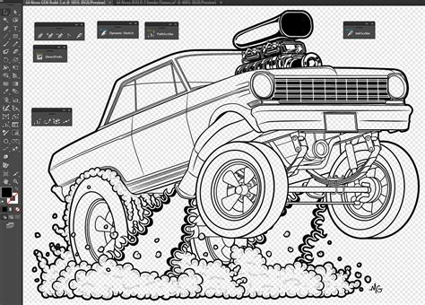 chevy nova coloring pages