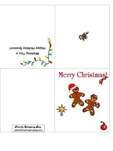 quarter fold christmas cards  printable printable templates