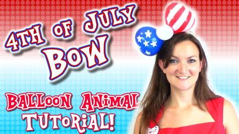 easy   july bow balloon animal tutorial learn balloon animals