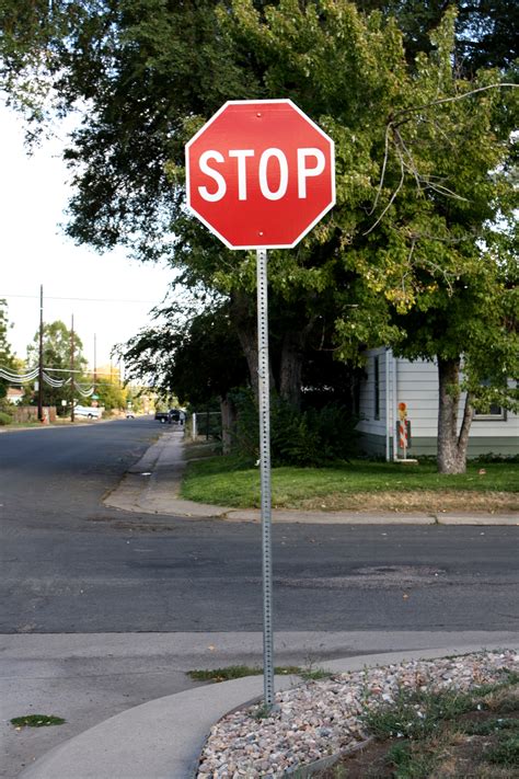 stop sign  street corner picture  photograph  public domain