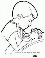 Prayer Crafter Coloringhome sketch template