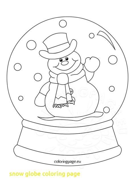 christmas snow globe coloring pages  getcoloringscom