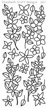 Coloring Vines Flower Pages Vine Craft Patterns Elizabeth Designs Etsy Pattern Color Template Outline Adults Floral sketch template