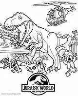 Jurassic Kolorowanki Lego Kolorowanka Jurajski Druku Wydruku Rysunki Ausmalbild Tyranozaur Raptor sketch template