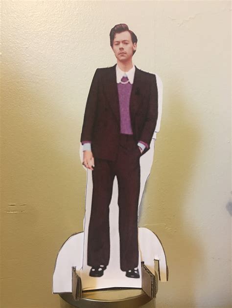 harry styles cardboard cutout paper doll   outfits etsy