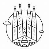 Barcelona Coloring Icon Pages City Spain Capital Europe Icons Color Monument Cathedral Getcolorings Cities Getdrawings sketch template