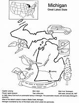 Coloring Huron Lake Book Dover Publications States Welcome United Designlooter 37kb Doverpublications State sketch template