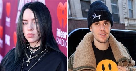 billie eilish posted  throwback photo  justin bieber posters  announce   bad guy