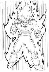 Coloring Dragon Ball Vegeta Gt Pages Library Clipart sketch template