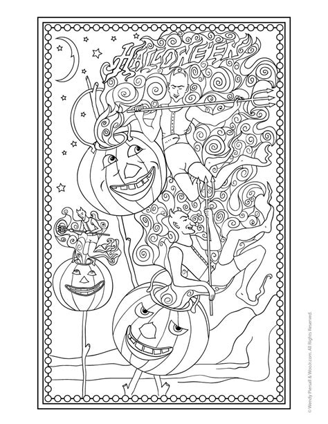 vintage halloween demons  pumpkins woo jr kids activities