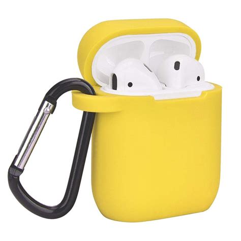 yellow airpod   case cover apple airpods  electronic products