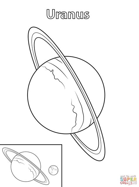 uranus planet coloring page  printable coloring pages