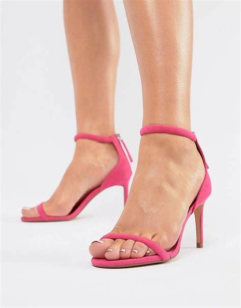 bershka barely  sandal  pink pink heels stiletto heels sexy zehen high heel sandals