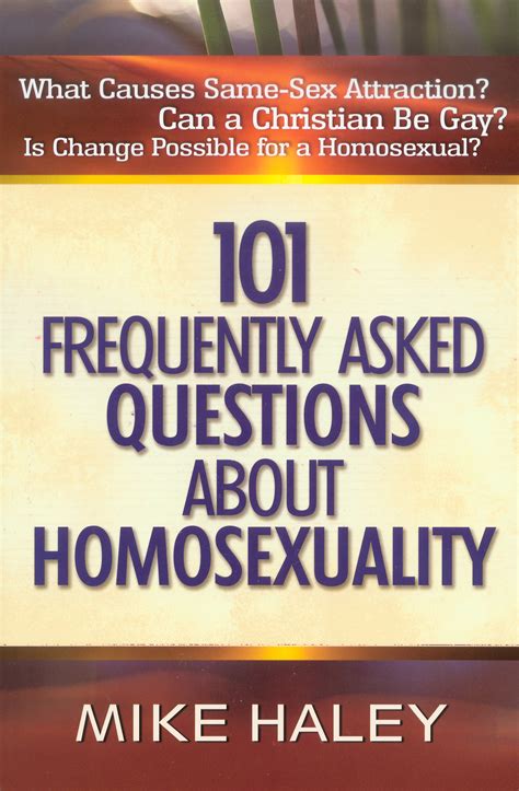 101 questions about homosexuality fielded in new book baptist press