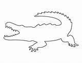 Crocodile Outline Animal Printable Pattern Templates Template Stencil Alligator Pages Patternuniverse Colouring Patterns Stencils Crafts Use Craft Gif Coloring Tattoo sketch template