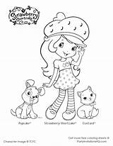 Strawberry Shortcake Coloring Pages Printable Jam Cherry Colouring Da Para Cat Sheets Color Colorare Fragolina Disegni Kids Cartoon Di Colorir sketch template