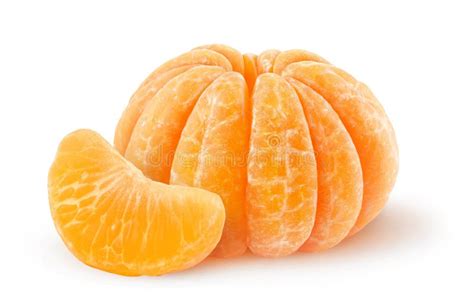 Peeled Tangerine Stock Image Image Of Vibrant Isolated 42951453