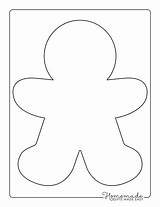 Gingerbread sketch template