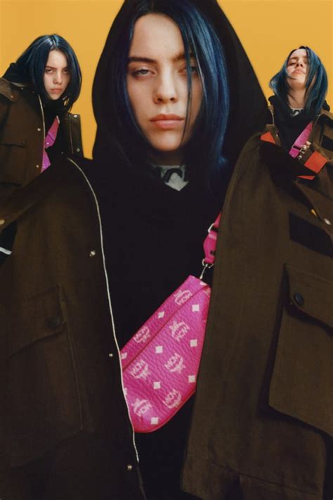 billie eilish   face  mcm fall winter  collection
