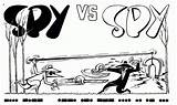 Spy Vs Coloring Pages Mad Library Clipart Popular sketch template