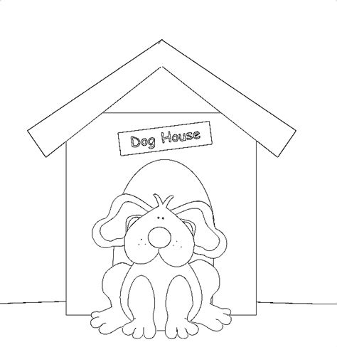 doghouse coloring pages