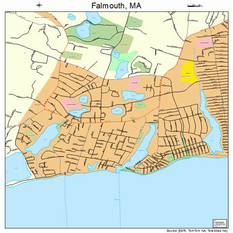 falmouth massachusetts street map