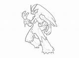 Blaziken Pokemon Genial sketch template
