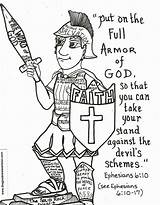 Armor God Coloring Pages Ephesians Printable Bible Pillars Six Character Kids Armour Sheets Kjv Shiva Lord Adults School Sunday Lessons sketch template