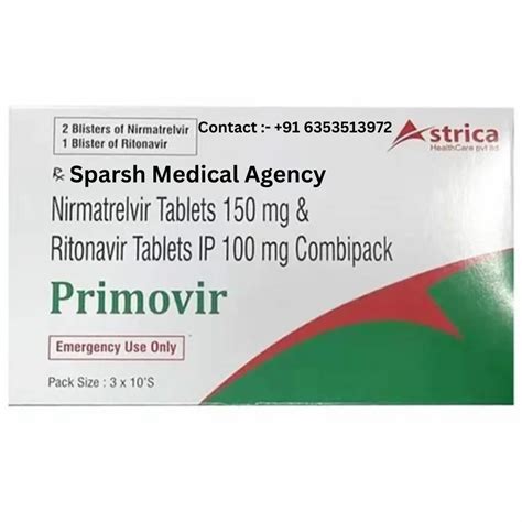 primovir nirmatrelvir mg tablets  mg  mg  rs box  nagpur