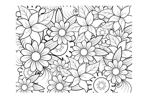 flower patterns coloring pages  flower site
