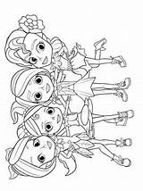 Rainbow Rangers Pages Coloring Fun Kids sketch template