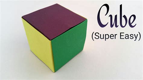 simple  easiest paper cube  earth modular origami tutorial  crafts  diy
