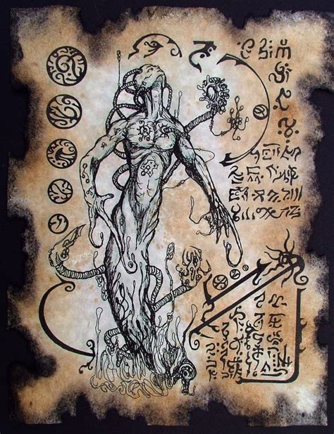 lovecraftian horror drawing bodies dark fantasy art