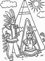 Coloring Pages American Indians sketch template