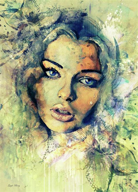 blue eyed babe mixed media by gayle berry fine art america