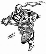 Deathstroke Deadpool Arkham Clipartmag Coloringhome sketch template