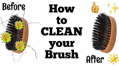 clean  boar bristle brush youtube