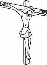 Jesus Coloring Drawing Pages Crucifixion Crucified Crucifix Drawings Getcolorings Sketch Resurrection Printable Paintingvalley Color Getdrawings Colorings sketch template