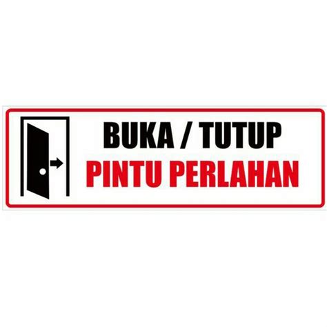 Stiker Buka Tutup Pintu Secara Perlahan Lazada Indonesia